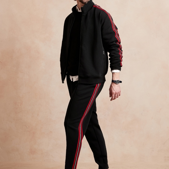 Gorgeous Black and Red Sweatsuit - Picture 2 of 4